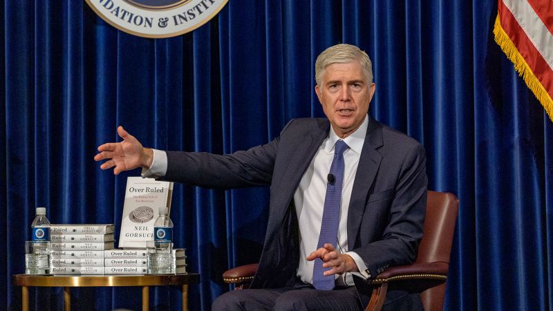 Supreme Court Justice Gorsuch questions overcriminalization in latest remarks promoting bookSupreme Court Justice Gorsuch questions overcriminalization in latest remarks promoting book 