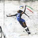 Mural celebrating Black Italian volleyball star defaced with racist graffitiMural celebrating Black Italian volleyball star defaced with racist graffiti 