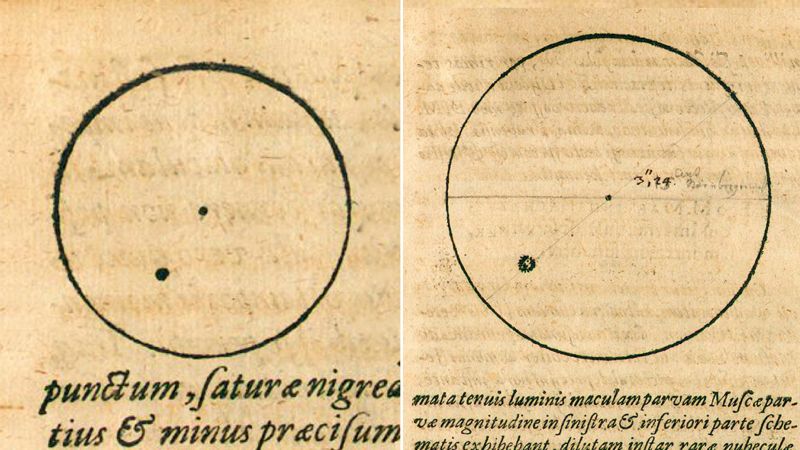 Johannes Kepler’s 1607 sketches of sunspots solve solar mysteryJohannes Kepler’s 1607 sketches of sunspots solve solar mystery 