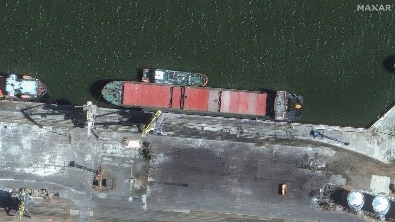 Russian ship suspected of delivering Iranian ballistic missiles seen at Caspian Sea portRussian ship suspected of delivering Iranian ballistic missiles seen at Caspian Sea port 