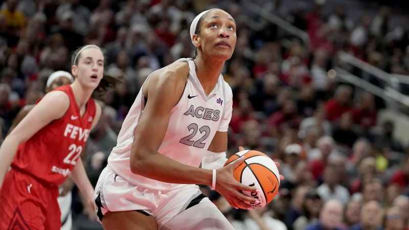 A’ja Wilson breaks WNBA single-season scoring record in Las Vegas Aces win over Caitlin Clark and the Indiana FeverA’ja Wilson breaks WNBA single-season scoring record in Las Vegas Aces win over Caitlin Clark and the Indiana Fever 