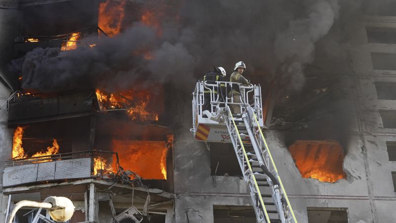 Russian strike hits apartment block in Ukraine’s Kharkiv, injuring more than 30Russian strike hits apartment block in Ukraine’s Kharkiv, injuring more than 30 