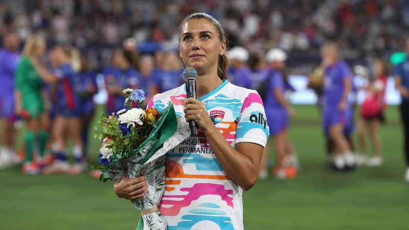 US soccer legend Alex Morgan waves goodbye after playing final minutes of remarkable careerUS soccer legend Alex Morgan waves goodbye after playing final minutes of remarkable career 