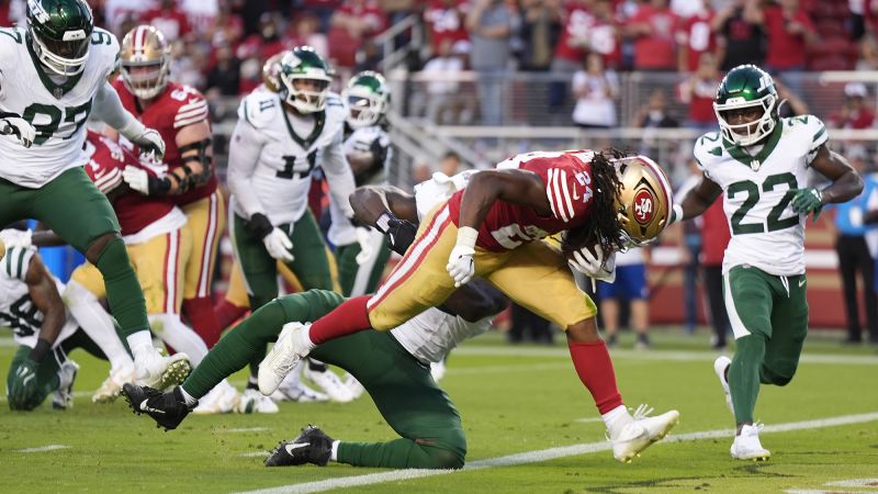 San Francisco 49ers spoil Aaron Rodgers’ return to NFL action with dominant win over New York JetsSan Francisco 49ers spoil Aaron Rodgers’ return to NFL action with dominant win over New York Jets 