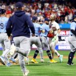 Benches clear between Philadelphia Phillies and Tampa Bay Rays after Nick Castellanos is hit by pitchBenches clear between Philadelphia Phillies and Tampa Bay Rays after Nick Castellanos is hit by pitch 