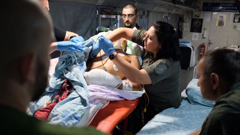 On board the lifesaving hospital train bringing Ukraine’s wounded soldiers to safetyOn board the lifesaving hospital train bringing Ukraine’s wounded soldiers to safety 