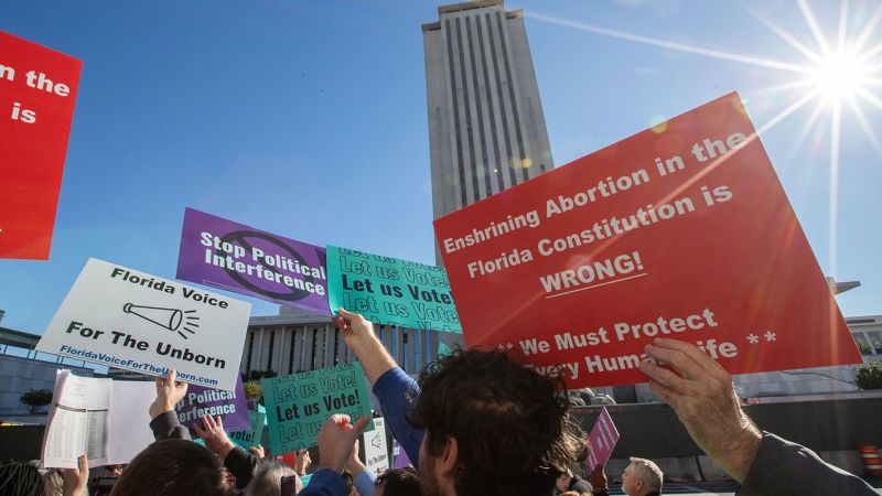 US abortion rates dipped after Florida’s 6-week ban took effect, report showsUS abortion rates dipped after Florida’s 6-week ban took effect, report shows 